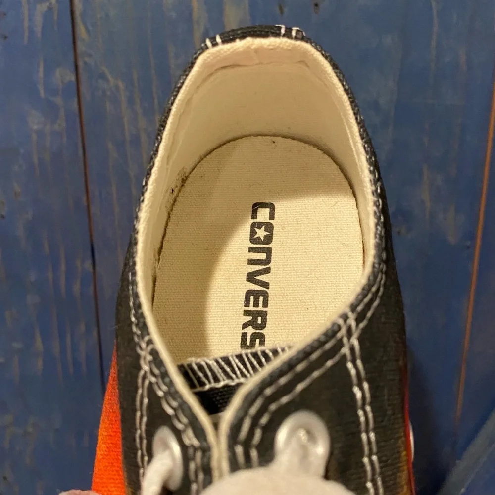 Converse Kids' Bold Fire Print Low Top Sneakers